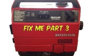 Part 3 Honda Ex650 Generator Needs Help Final Installment [upl. by Ymerrej]