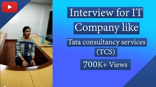 Interview for IT Company like Tata consultancy services TCS  with English Subtitles [upl. by Heinrich]