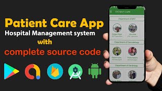 Patient care App  Hospital Management App  Full Source Code  Android Studio  Best Hospital App [upl. by Ejrog447]