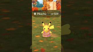 When Saree Pikachu Best Costume I caught 😳 Pokemon go [upl. by Koblick]