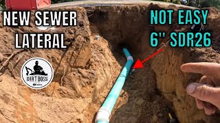 Upgrading Your Sewer System How To Install A Heavyduty Sdr26 Pipe [upl. by Adnamas]