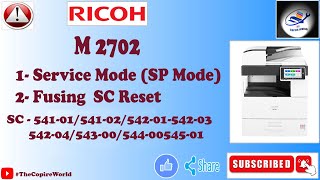 Ricoh M2702 Service ModeRicoh M 2702 Error Code SC54101541025420154203542045430054400 [upl. by Thaine]