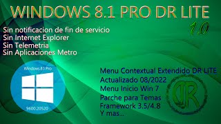 DR Lite 81 Pro v1 x86  x64  Septiembre 2022 W81P  63960020520 [upl. by Ambrose]