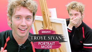 Troye Sivan Paints A SelfPortrait While Answering Deep And Chaotic Questions [upl. by Akvir]