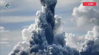 Terrible Tsunami Jan 16 2022 Volcanic Eruption Causes Tonga Island to Sink in a Tsunami [upl. by Patti813]