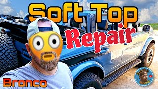 Ford Bronco Soft Top Repair [upl. by Aleunam]