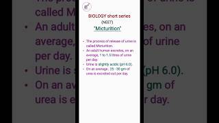 MicturitionClass 11 biologyshorts neet educationstudyboosterofficial [upl. by Crosse858]