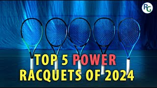 Top 5 Tennis Racquets For Power In 2024  RacquetGuys [upl. by Ahsita]