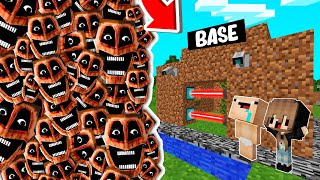 RETO DE LA BASE VS 1000000 THE MIMICER 😨😱 BASE BEBE NOOB VS El MIMICER en MINECRAFT [upl. by Belden]