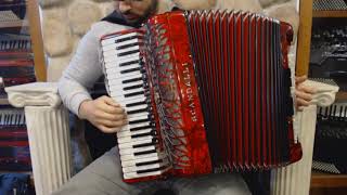 SCANAIRISMRD  Red Scandalli Air I S Piano Accordion LMMM 41 120 4999 [upl. by Romelle]