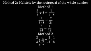 23 divided by 8 TwoThirds Divided by Eight [upl. by Germann]