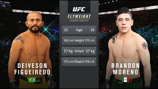 Deiveson Figueiredo vs Brandon Moreno 2 Full Fight [upl. by Kcirded]