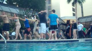 Megaplex 2012 Conga Line at the Pool [upl. by Dysart]