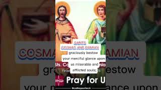 SAINT OF THE DAY Saints Cosmas and Damian saintsoftheday bibleverse saintslife prayer bible [upl. by Sherrill800]