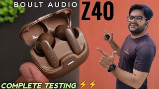 Boult Audio Z40 Earbuds with 60H Playtime ⚡⚡ Best Earbuds Under 1500 [upl. by Seem]