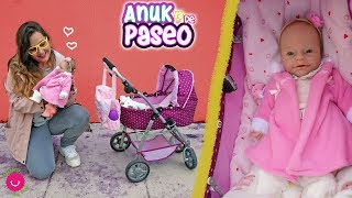 De Paseo con Anuk  Mi bebé REBORN de SILICONA y la más divertida [upl. by Ursel]