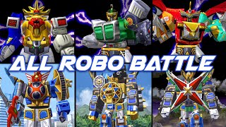 All Super Sentai Giant Robo Boss Fight Playstation  Gaorangers amp Hurricaneger HD [upl. by Merlin]