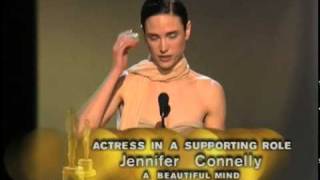 Jennifer Connelly Wins Best Supporting Actress  74th Oscars 2002 [upl. by Malchy]