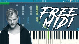 Avicii  Levels Piano Tutorial Free Midi [upl. by Lallage]