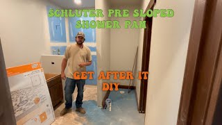 How easy is a schlutersystems1 shower pan to install I’ve never done this before diy [upl. by Sam]