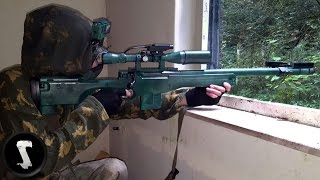 UNDERGROUND SNIPER  L96 AWP Urban Airsoft [upl. by Noella]