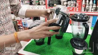 BOSCH mixer grinder 1000w demo and review in Telugu SPL price 7800 [upl. by Nohcim]