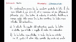 Esercizio sui condensatori con dielettrici  Esercitazione 1 Fisica 2 [upl. by Salakcin]