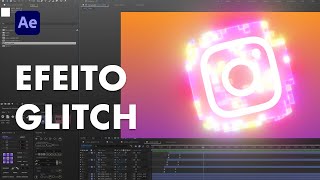 Animação de logo com Glitch  After Effects [upl. by Yorgen]