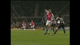 Bergkamps wonder goal against Newcastle United [upl. by Ryhpez]