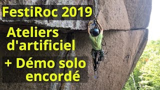 FQME FestiRoc 2019  Atelier BlissClimbing dartificiel  Solo encordé [upl. by Elfrida]