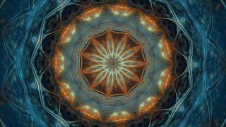 Splendor of Color Kaleidoscope Video v16 Calming Fractal Flame Meditation with Cool Ambient Music [upl. by Song]