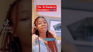 Tia RJ Kanierra Translation 🇨🇩🇬🇧 RJKanierra tia amapiano lingala lingalalanguage congolese [upl. by Malek719]