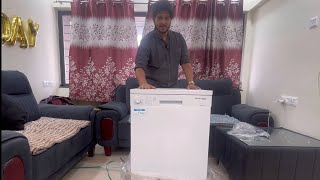 Voltas Beko Dishwasher Unboxing  Demo  14 place Dishwasher by voltas  Amazon delivery dishwasher [upl. by Odlawso886]