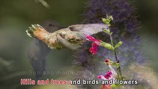 For the Beauty of the Earth Karaoke HD1080 Cantonese gospel song httpfaisoftcom [upl. by Aicena]