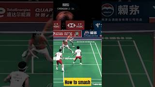 how to smash in badminton [upl. by Keefer]