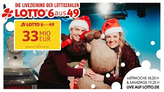 Ziehung der Lottozahlen vom 16122023 [upl. by Esinrahc]