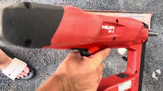 Bắn đinh hilti BX3 tes sắt Y ngon lành 0903397180 [upl. by Eerased]