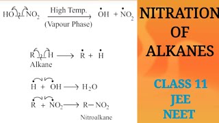 NITRATION OF ALKANES  HYDROCARBONS  CLASS 11 BY DR RAJU PIDURKAR [upl. by Pauwles535]