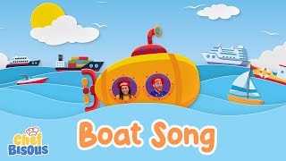 Boat Song  Learn about Boats with Chef Bisous  Educational Songs for Toddlers and Preschoolers [upl. by Aelegna]