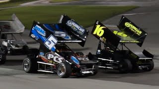 Desoto Speedway Sprint Car Feature Race 9192015 [upl. by Ibbor997]