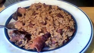 Zatarains red beans amp rice with Johnsonville andouille sausage [upl. by Cerveny]