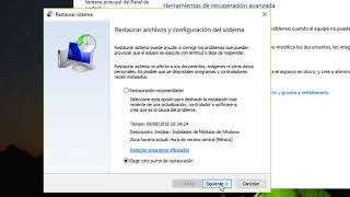 Como restaurar a un punto anterior en windows 10 [upl. by Griffie]