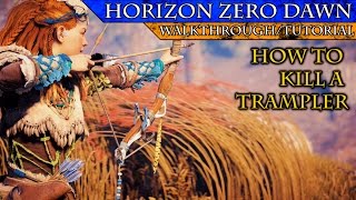 Horizon Zero Dawn How to Kill a Trampler Easily [upl. by Ynot23]