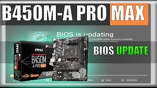 BIOS UPDATE MSI B450MA PRO MAX [upl. by Qiratla]