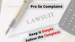 Pro Se Filing An Employment Discrimination Lawsuit Keep It Simple Follow The Template [upl. by Onahpets]