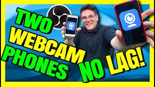 iVcam USB Tutorial  TWO PHONE WEBCAMS  Switch Them With Hotkeys in OBS Studio [upl. by Eppilihp]