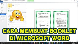 Cara Membuat Booklet Menarik di Microsoft Word [upl. by Orwin]