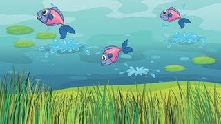 5 Little Fishies in the Sea  Kids Songs [upl. by Latrina]