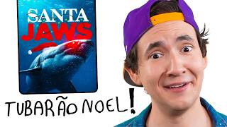 NÃO ASSISTA ESSE FILME TUBARÃO NOEL SANTA JAWS [upl. by Ahnavas]