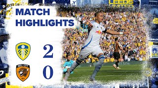 Highlights  Leeds United 20 Hull City  Mateo Joseph and Joel Piroe goals [upl. by Wilkie]